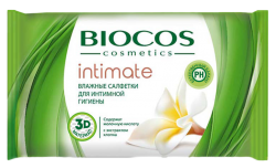 Влажные салфетки BioCos для интимной гигиены intimate 15шт. 